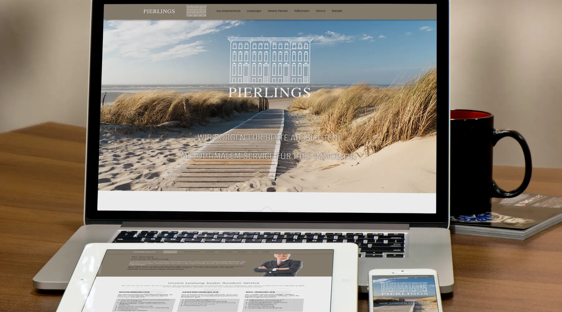 Webseite | One Pager Immobilien-Verwaltung Pierlings GmbH